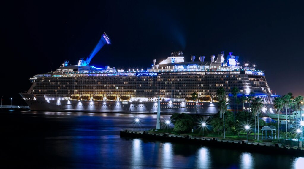 Night cruise docking